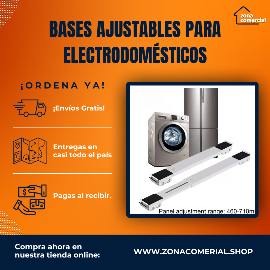 Bases ajustables para electrodomésticos